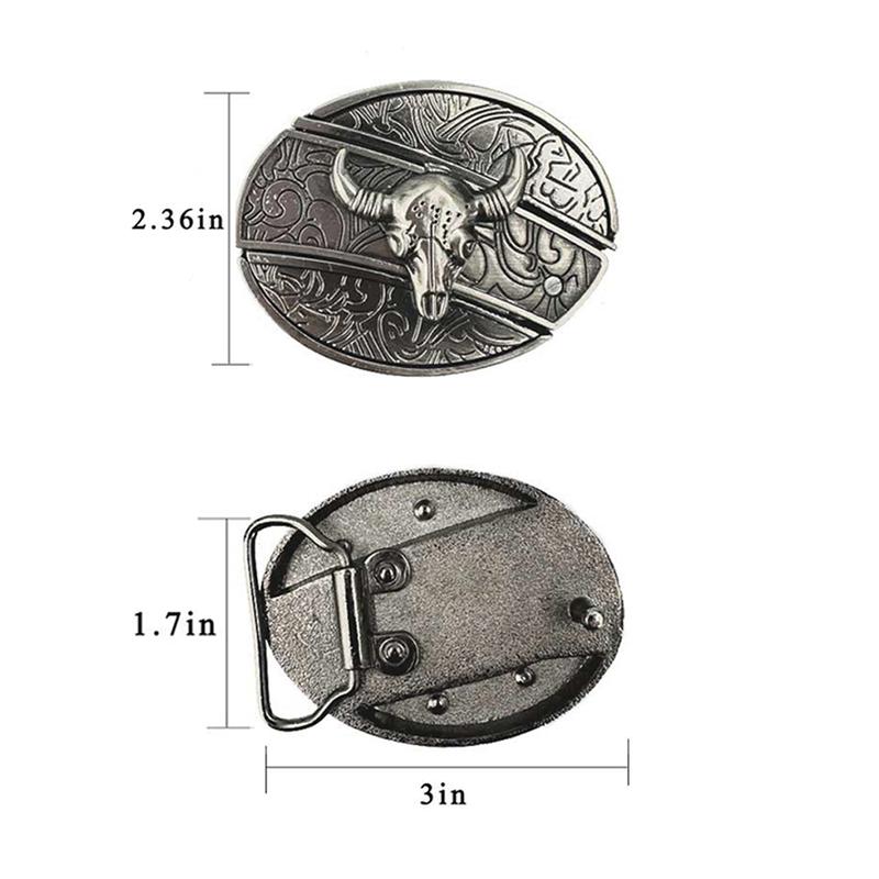 Removable Western Cowboy Belt Buckle