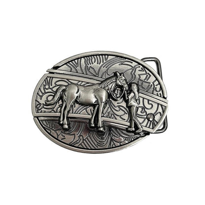 Removable Western Cowboy Belt Buckle